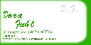 dora fuhl business card